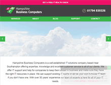 Tablet Screenshot of hampshirebusiness.co.uk